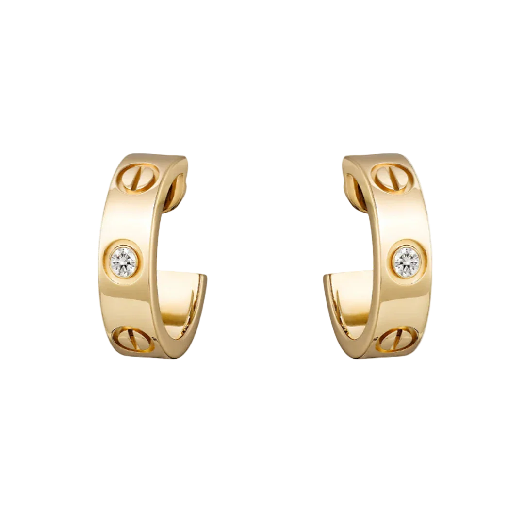 Jade earrings - 2 diamonds