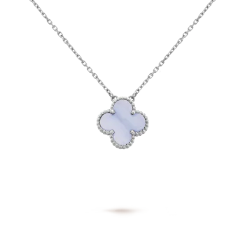 Four-leaf clover necklace Lavish - Purple