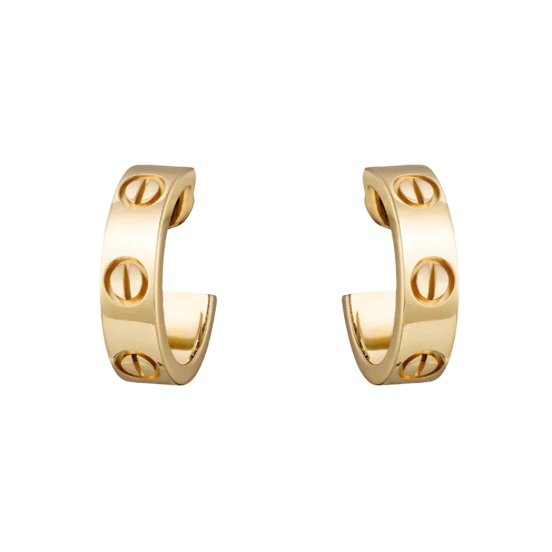 Jade Gold Earrings