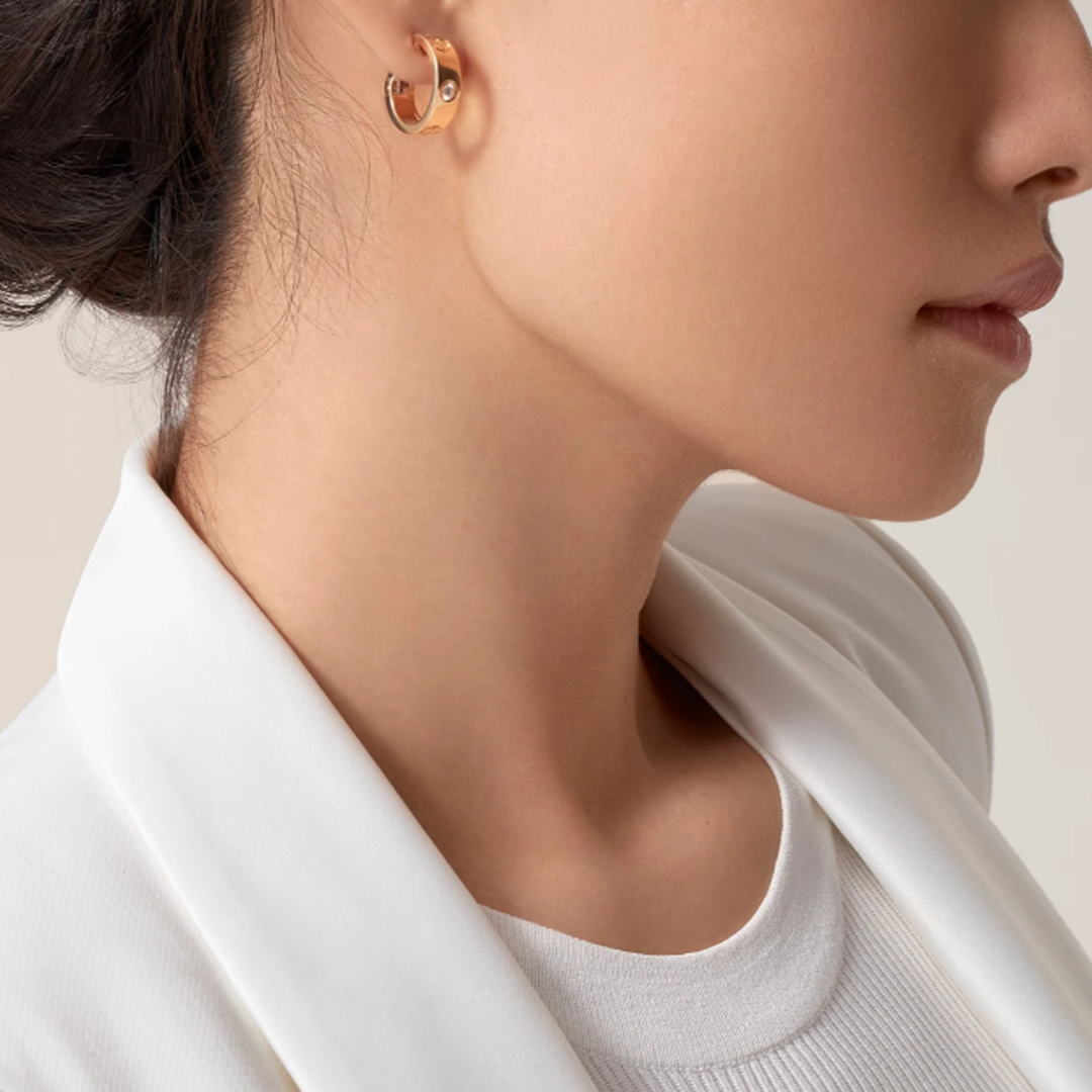 Jade earrings - 2 diamonds