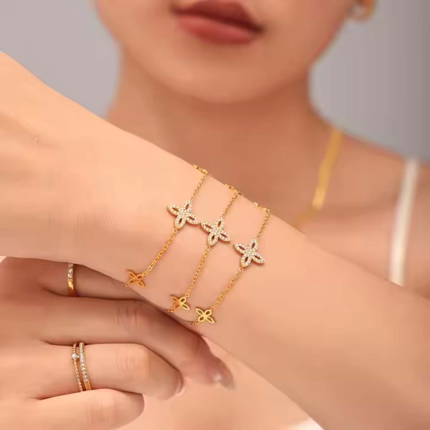 Clover Diamond Bracelet