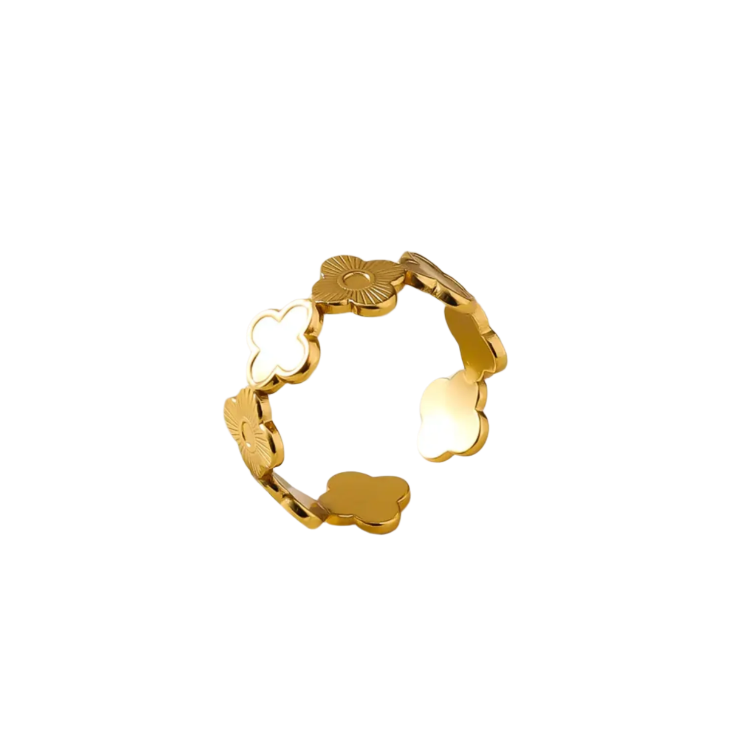 Clover Metal Ring
