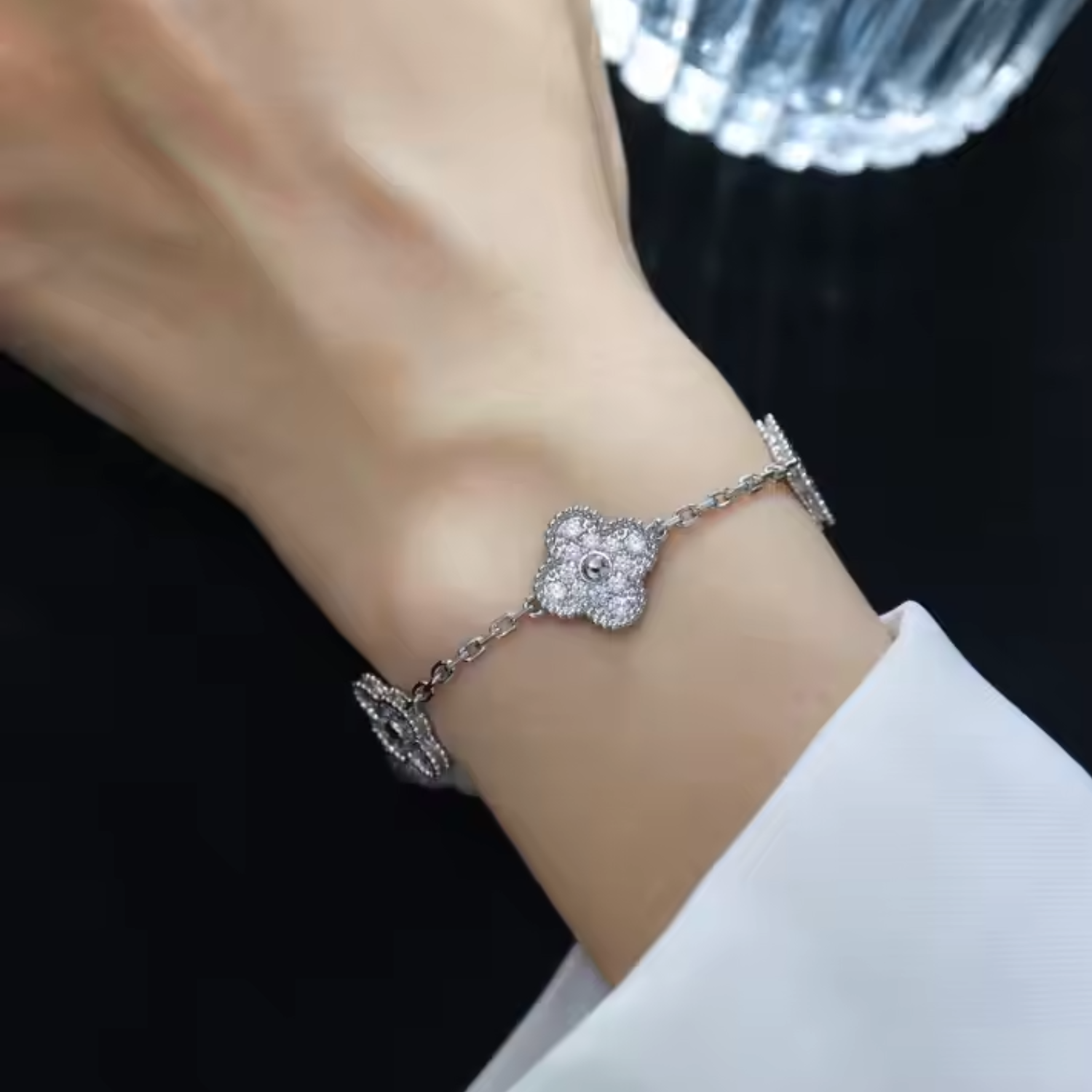 Clover Full Diamond Bracelet