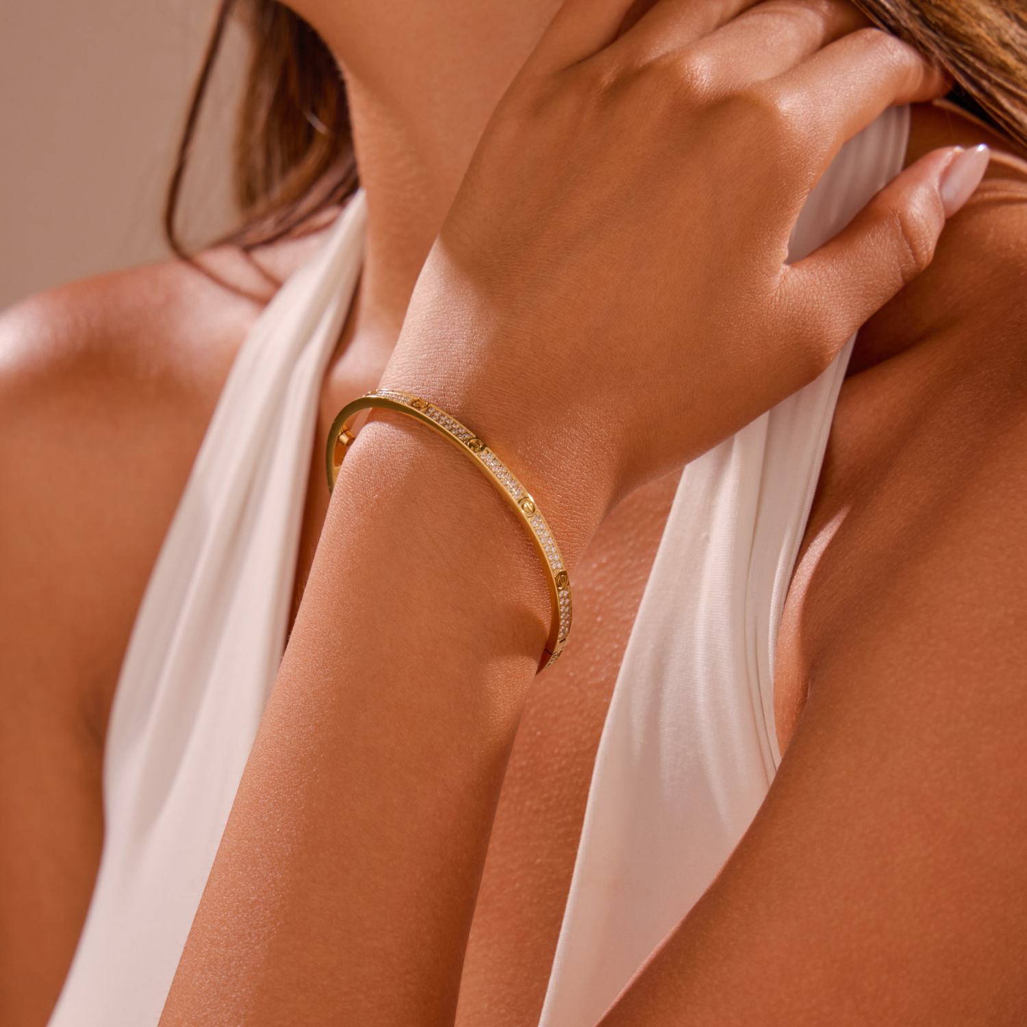 Love Diamond Bracelet - Thin