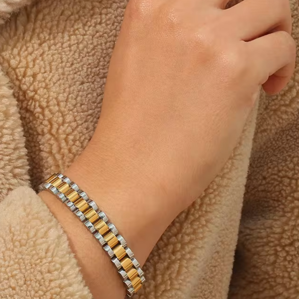 Juliana Double Watch Bracelet - Gold / Silver