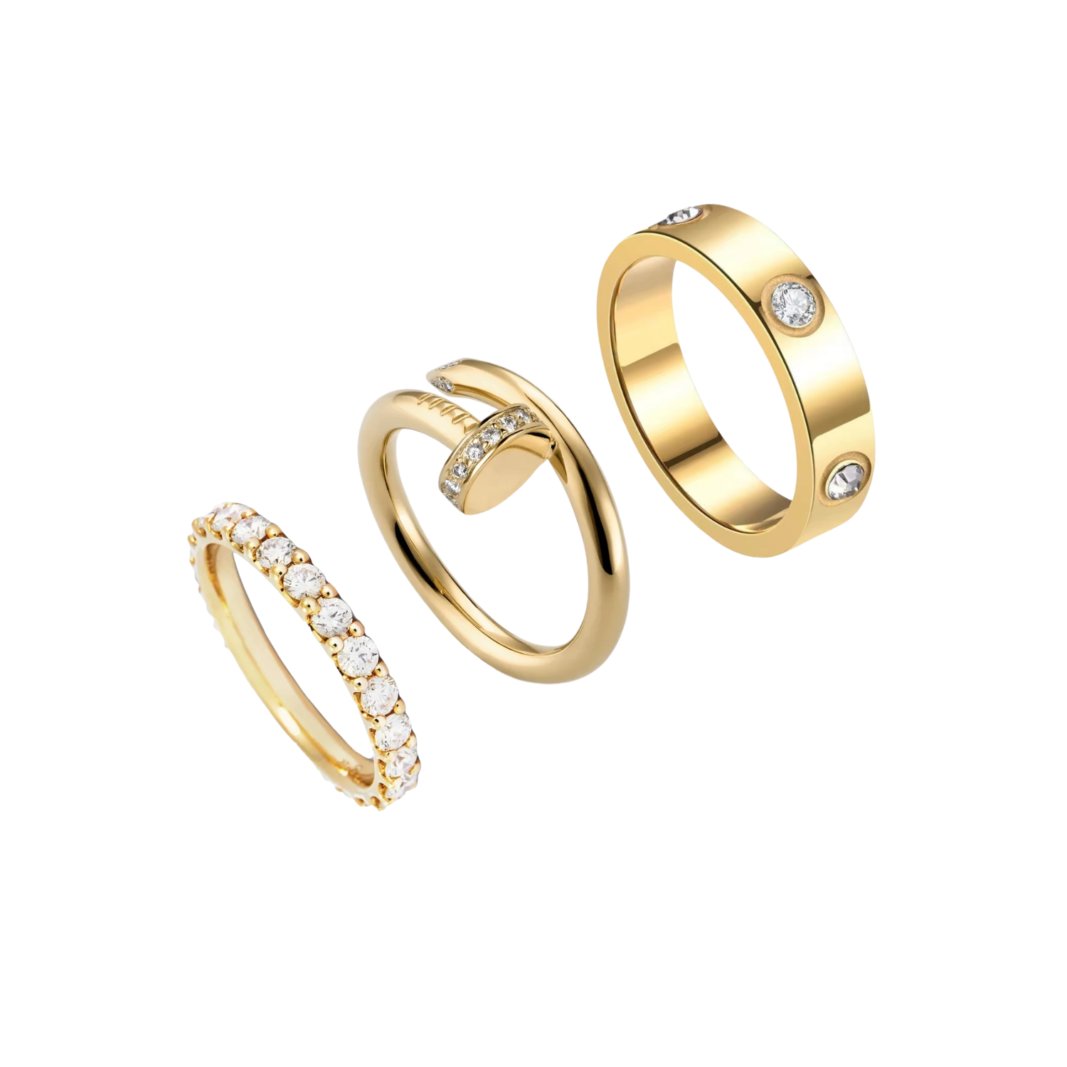 Stackable eternity ring