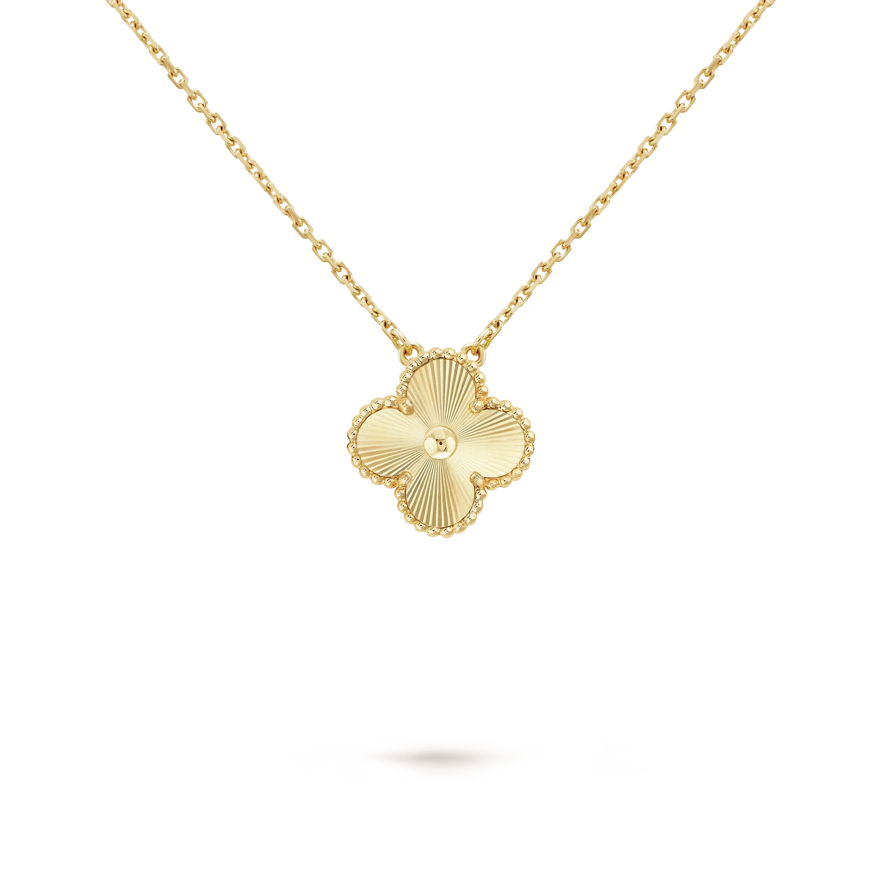 Lavish Four-Leaf Clover Necklace – Gold