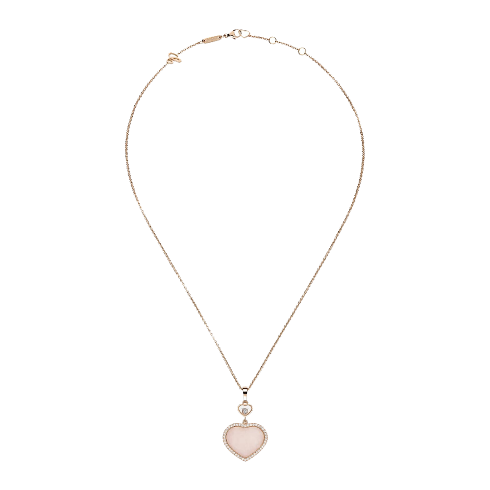 Heart Necklace - Pink / Rose Gold