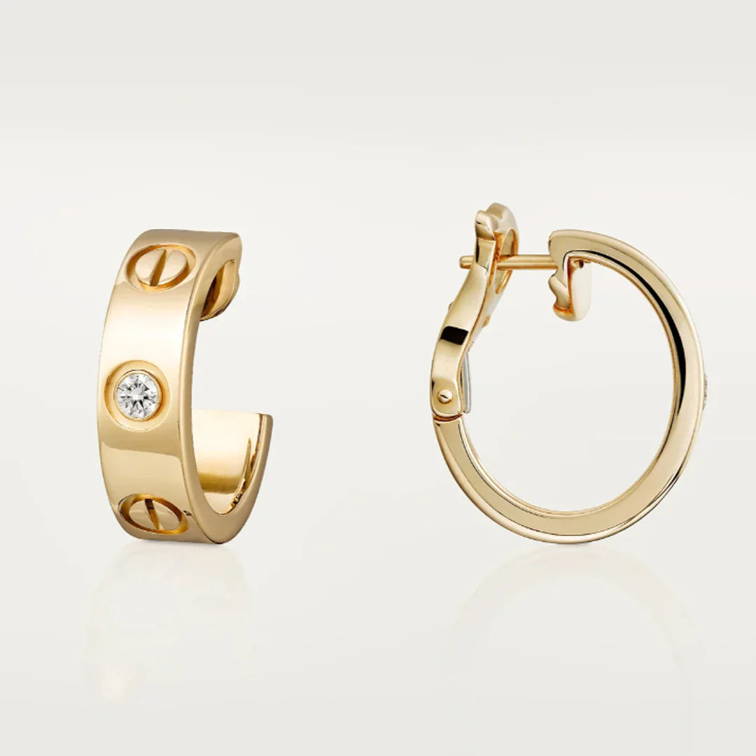 Jade earrings - 2 diamonds