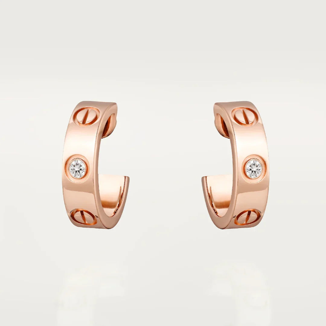 Jade earrings - 2 diamonds