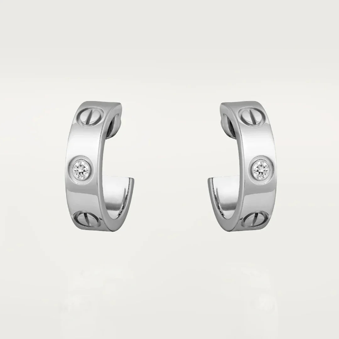 Jade earrings - 2 diamonds