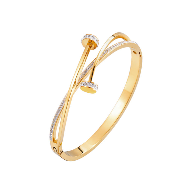 nail crystal diamond bracelet