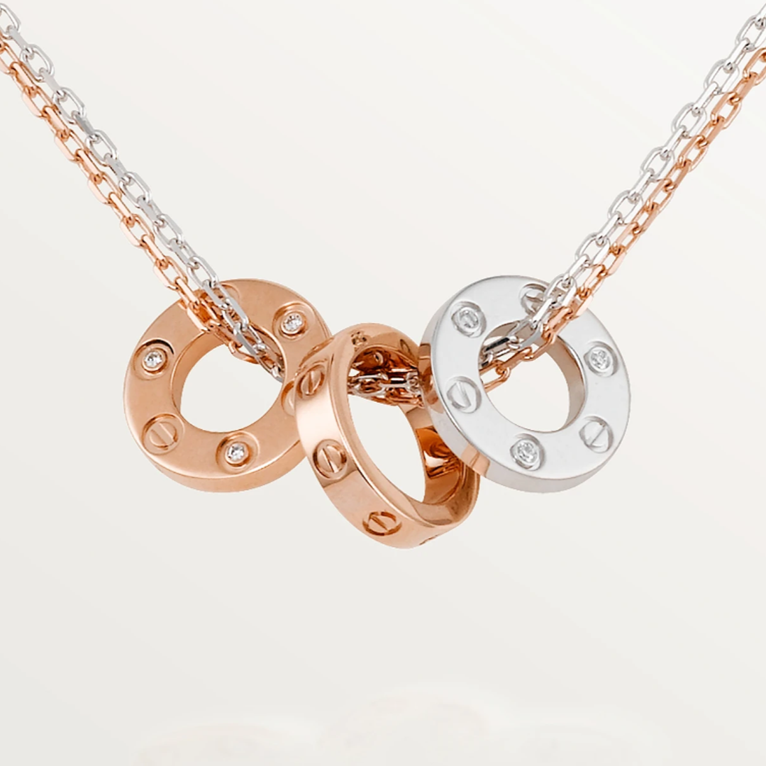 Ava Love Necklace - 6 Diamond