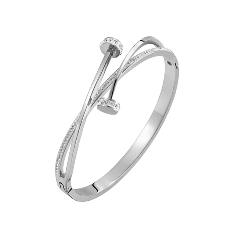 nail crystal diamond bracelet