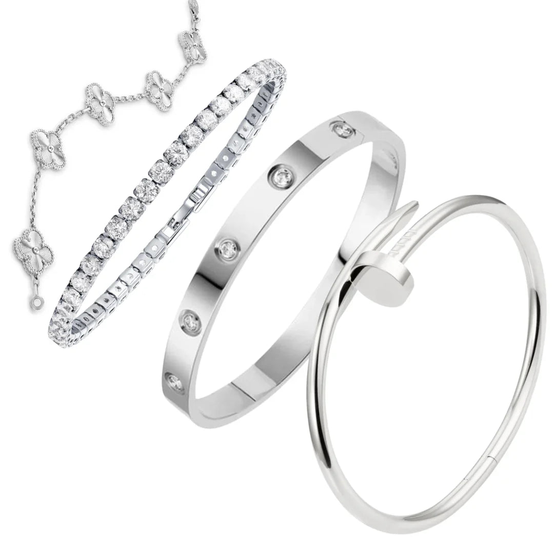 Vierblatt Silber
