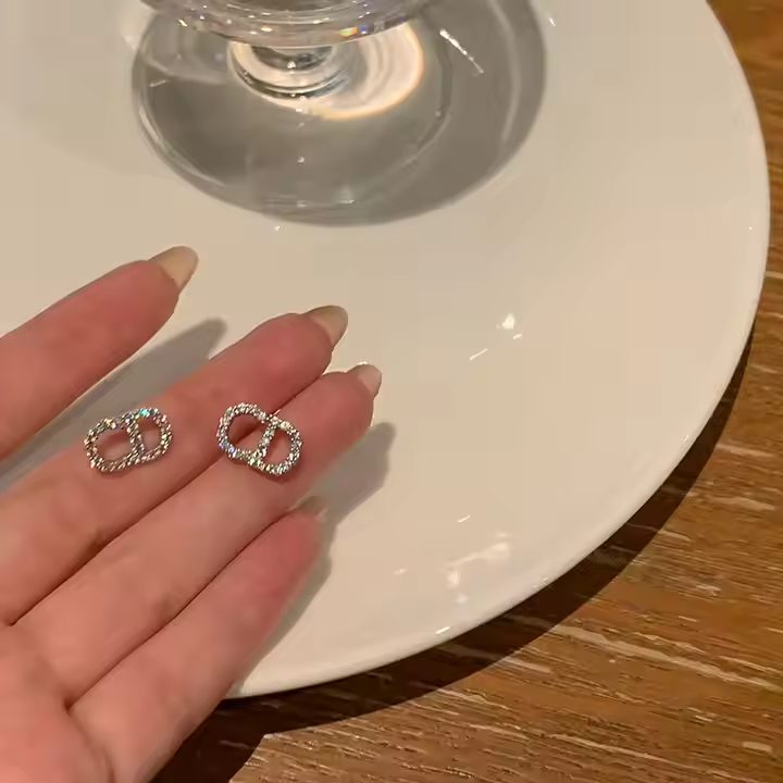 CD earrings