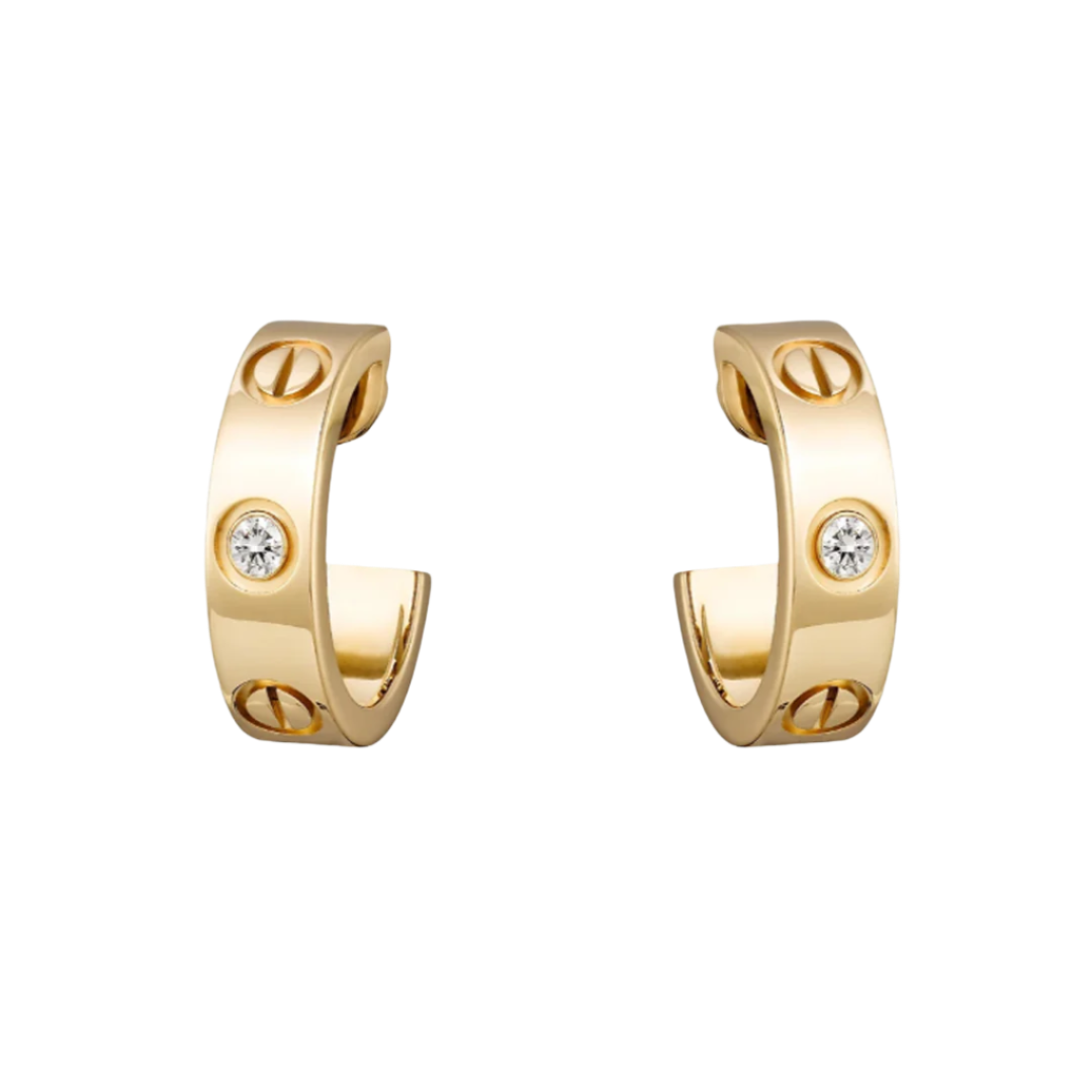 Jade earrings - 2 diamonds