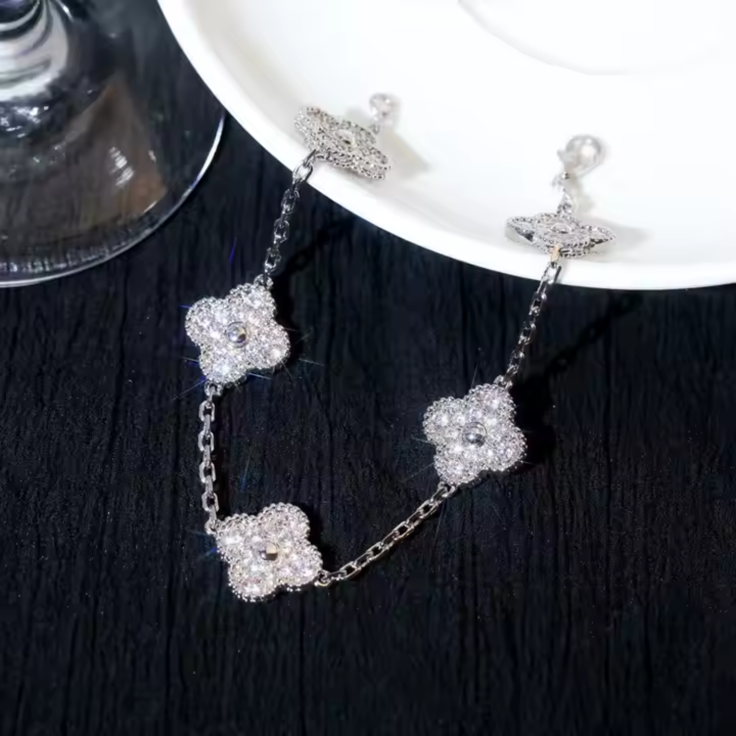 Clover Full Diamond Bracelet