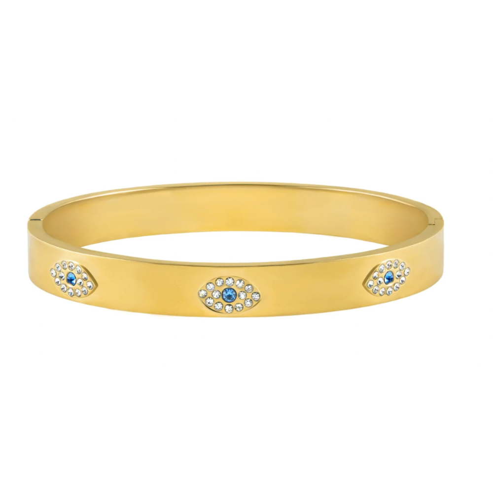 Topaz Bangle - Gold