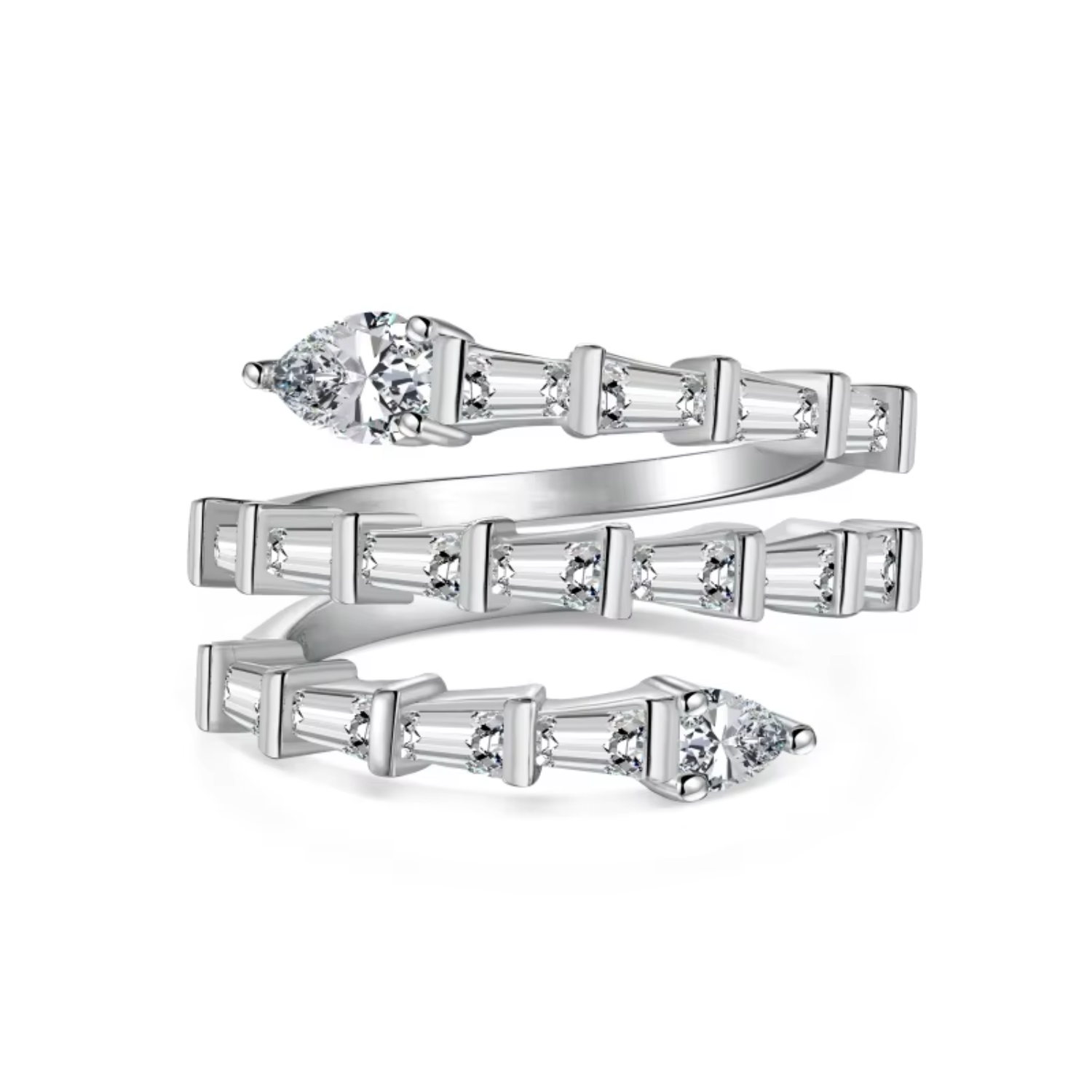 Schlangen Diamant Ring